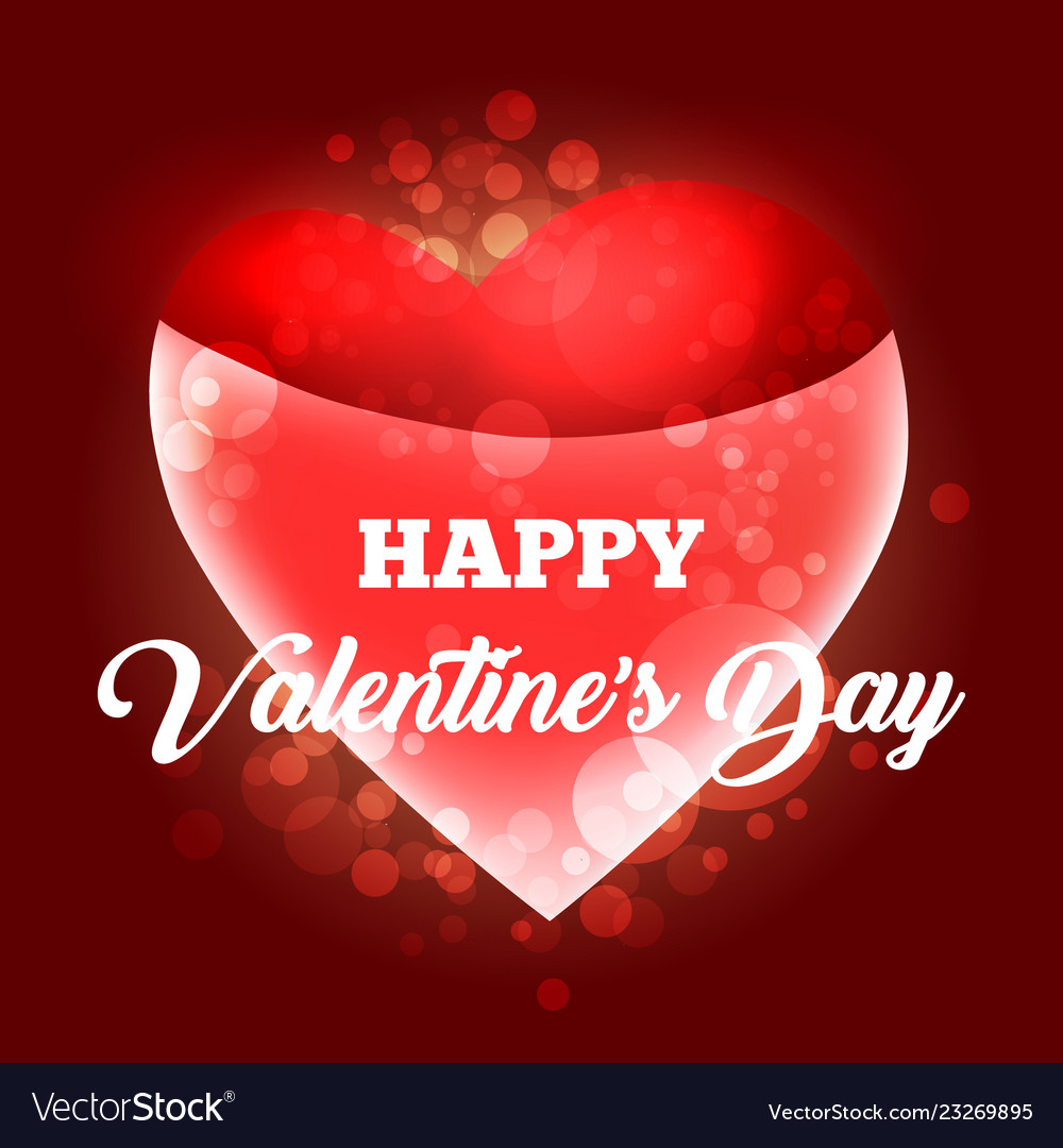 happy valentines day card template vector 23269895